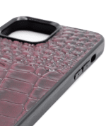 Husa iPhone 13 Pro Max piele viţel embosată croco