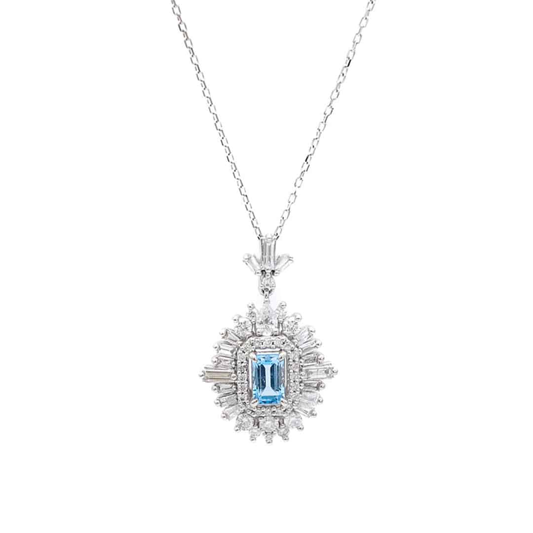 AR3895 colier aur alb cu diamant ARJewels