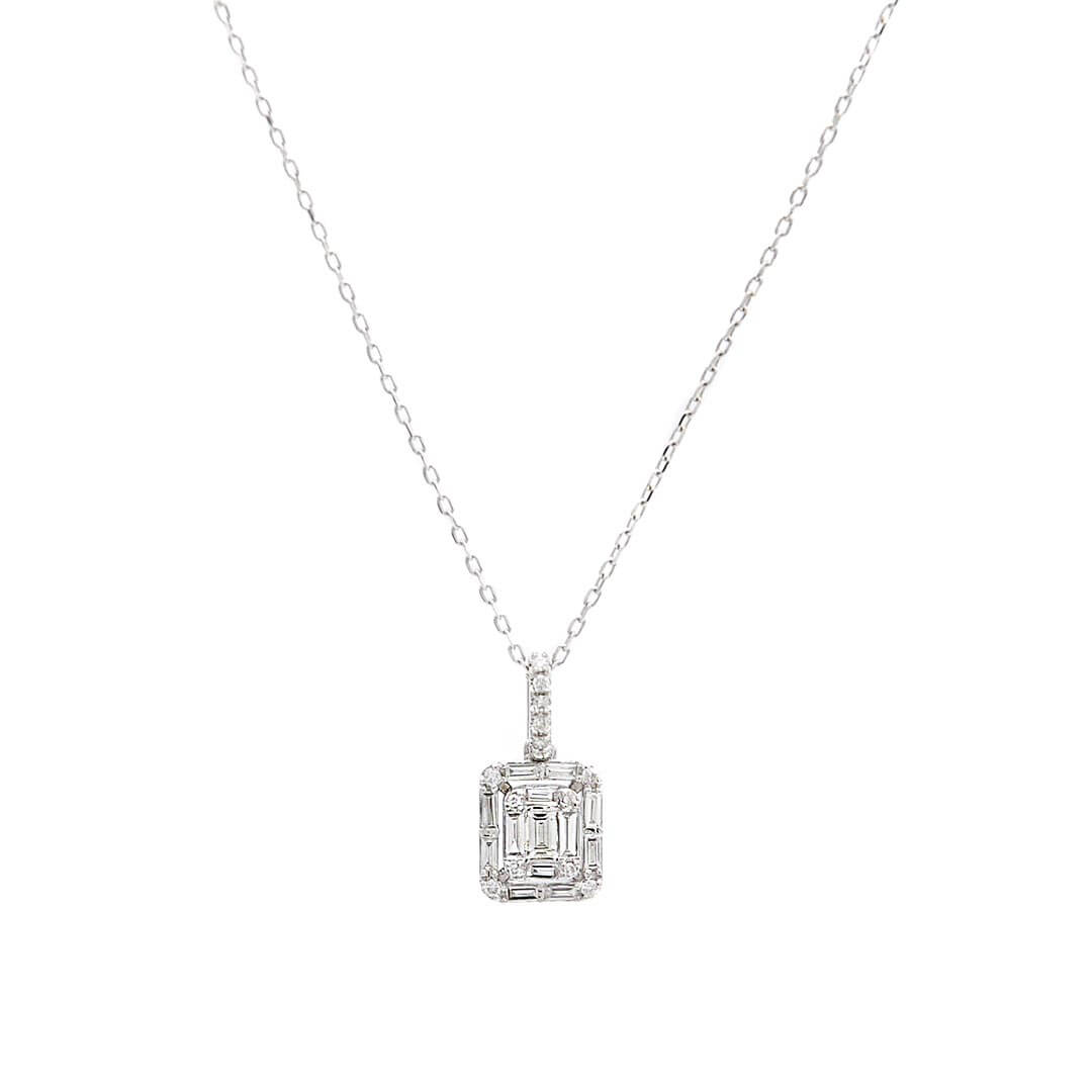 AR3972 colier aur alb cu diamant ARJewels