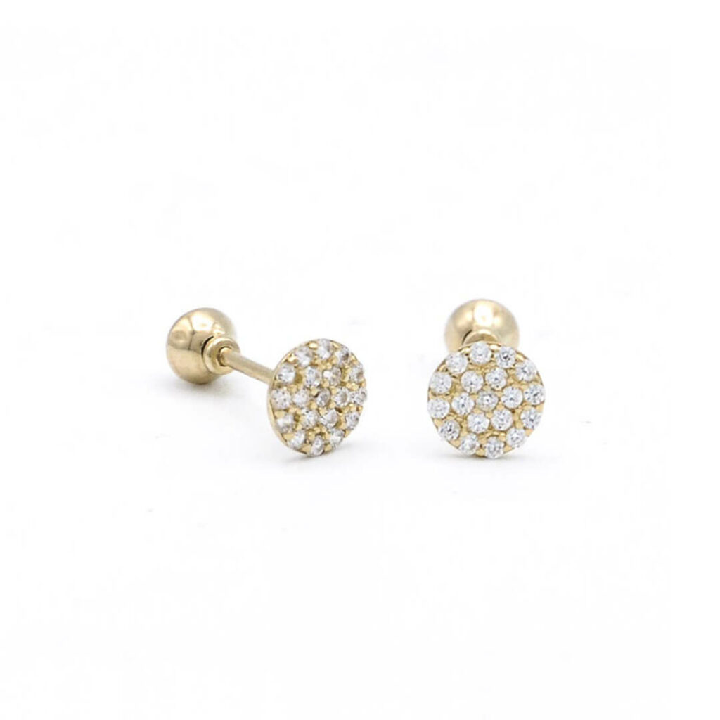 AR4018 cercei aur rotunzi ARJewels
