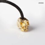 Bratara Aur 14K SKULL COLLECTION cu bilute aur si onix [AR4052]