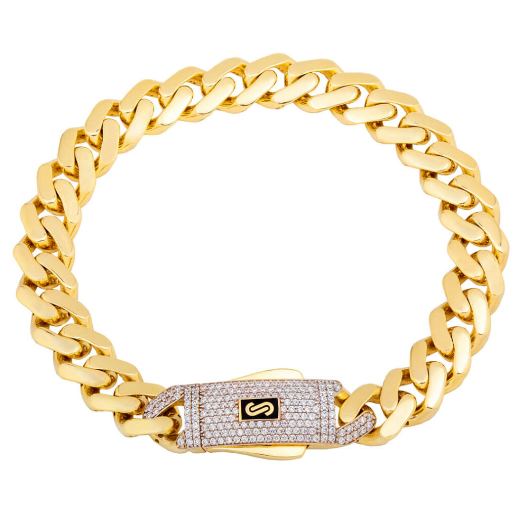 AR4076 bratara aur Monaco chain cuban link