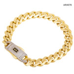 AR4076 bratara aur Monaco chain cuban link