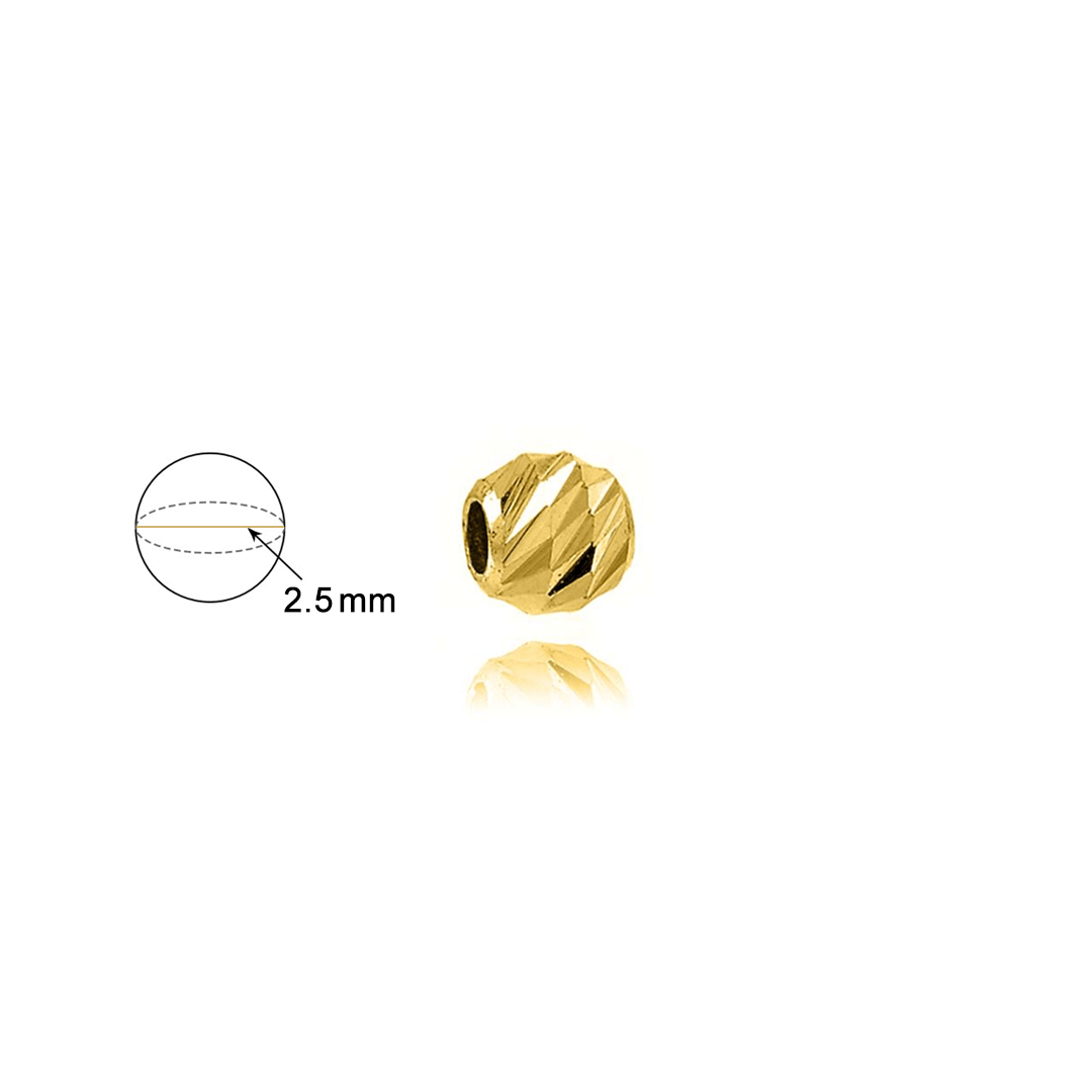 Biluta aur 14K slash, 2,5 mm