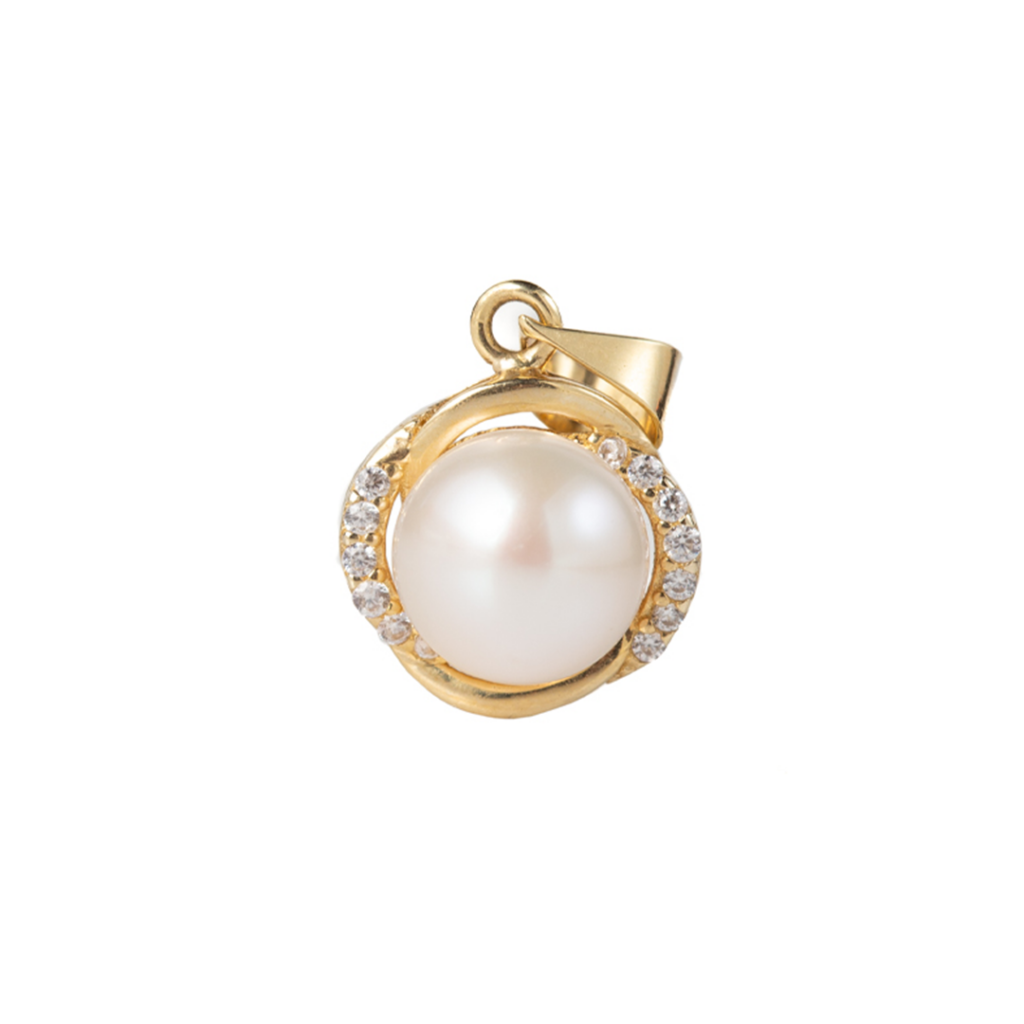 AR4145 PANDANTIV AUR 2,34GR PERLA ZIRCONIU
