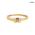 Inel Aur 14K cu Diamant Natural 0,18CT [AR4290] - imagine 3
