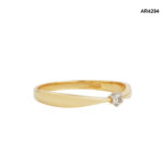 Inel Aur 14K cu Diamant Natural 0,04CT [AR4294] - imagine 3