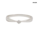 Inel Aur 14K cu Diamant Natural 0,04CT [AR4296] - imagine 4