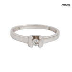 Inel Aur 14K cu Diamant Natural 0,08CT [AR4298] - imagine 3