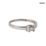 Inel Aur 14K cu Diamant Natural 0,08CT [AR4298] - imagine 2