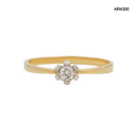 Inel Aur 14K cu Diamant Natural 0,10CT [AR4300] - imagine 4