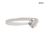Inel Aur 14K cu Diamant Natural 0,10CT [AR4301] - imagine 3