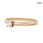 Inel Aur 14K cu Diamant Natural 0,10CT [AR4303] - imagine 4
