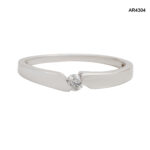 Inel Aur 14K cu Diamant Natural 0,08CT [AR4304] - imagine 3