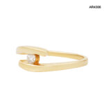 Inel Aur 14K cu Diamant Natural 0,09CT [AR4306] - imagine 4