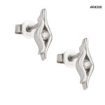 Cercei Aur 14K cu Diamante Naturale 0,04CT [AR4308] - imagine 3