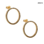 Cercei Aur 14K cu Diamante Naturale 0,40CT [AR4310] - imagine 3