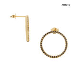Cercei Aur 14K cu Diamante Naturale 0,40CT [AR4310] - imagine 2
