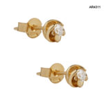 Cercei Aur 14K cu Diamante Naturale 0,16CT [AR4311] - imagine 3