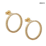 Cercei Aur 14K cu Diamante Naturale 0,40CT [AR4315] - imagine 3