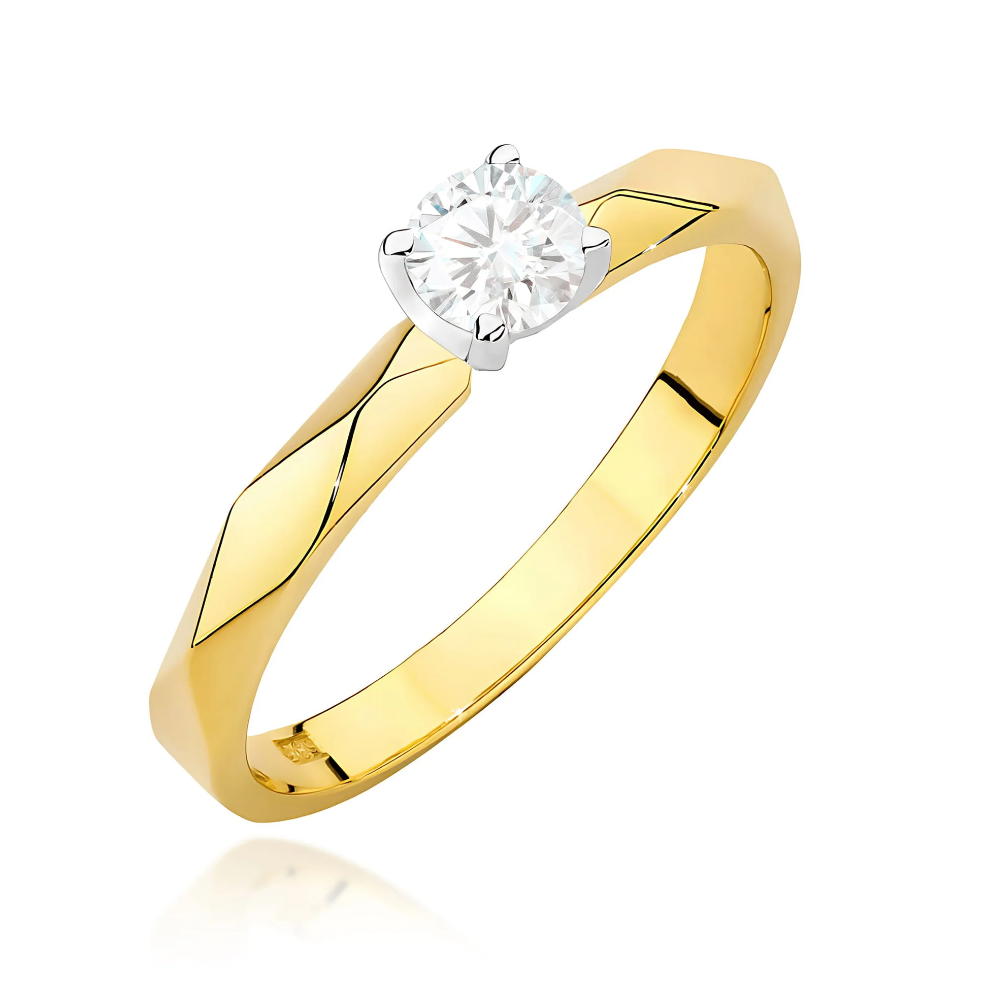 Inel Aur 14K cu Diamant Natural 0.25 ct [AR4292]