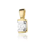 Pandantiv Aur 14K cu Diamant Natural 0.10 ct [AR4293]
