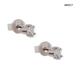 Cercei Aur 14K cu Diamante Naturale 0,16CT [AR4317] - imagine 3