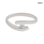 Inel Aur 14K cu Diamant Natural 0,09CT [AR4321] - imagine 4