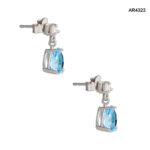 Cercei Aur 14K cu Diamante Naturale 0,04CT [AR4323] - imagine 3