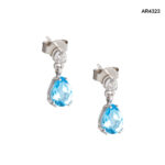 Cercei Aur 14K cu Diamante Naturale 0,04CT [AR4323] - imagine 2
