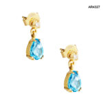 Cercei Aur 14K cu Diamante Naturale 0,04CT [AR4327] - imagine 2